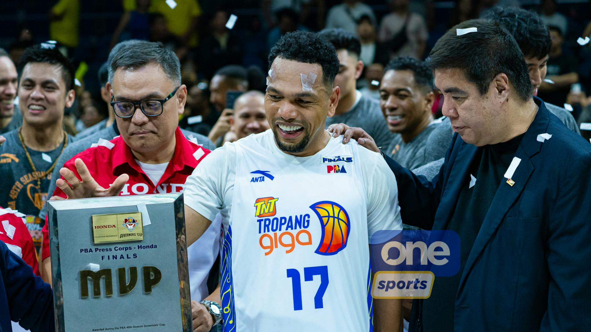 Jayson Castro deflects credit to TNT teammates after winning PBA Finals MVP award